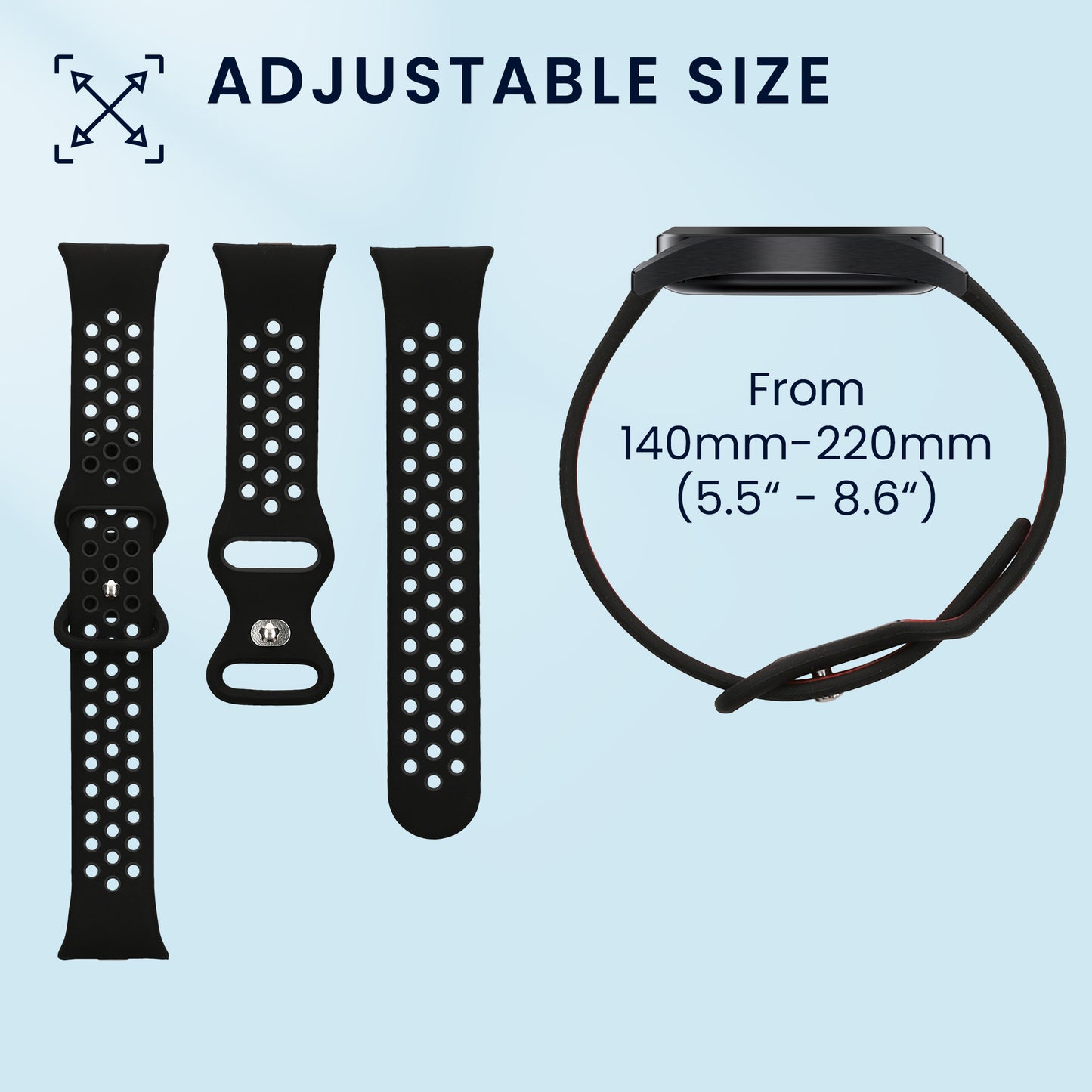 kwmobile Uhrenarmband für Xiaomi Smart Band 8 Pro / Band 9 Pro / Redmi Watch 5 / Redmi Watch 4 Armband Fitnesstracker Band Set Ersatzarmband Smartwatch