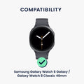 kwmobile Uhrenarmband kompatibel mit Samsung Galaxy Watch 8 Galaxy / Galaxy Watch 8 Classic 46mm Ersatz Armband - Ersatzarmband für Smartwatch - 14 - 22 cm Innenmaße