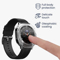 kwmobile 2x Glas Hülle für Samsung Galaxy Watch 8 Classic (46mm) Schutzhülle - Fullbody Fitnesstracker Case Set