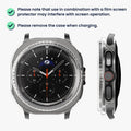 kwmobile 2x Glas Hülle für Samsung Galaxy Watch 8 Classic (46mm) Schutzhülle - Fullbody Fitnesstracker Case Set
