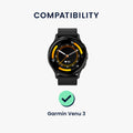 kwmobile Displayschutzfolie kompatibel mit Garmin Venu 3 Folie Schutzfolie für Fitness Tracker robuster Displayschutz