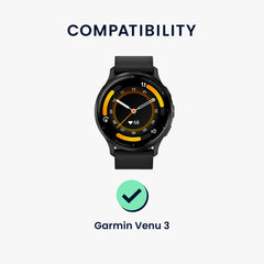 kwmobile Displayschutzfolie kompatibel mit Garmin Venu 3 Folie Schutzfolie für Fitness Tracker robuster Displayschutz