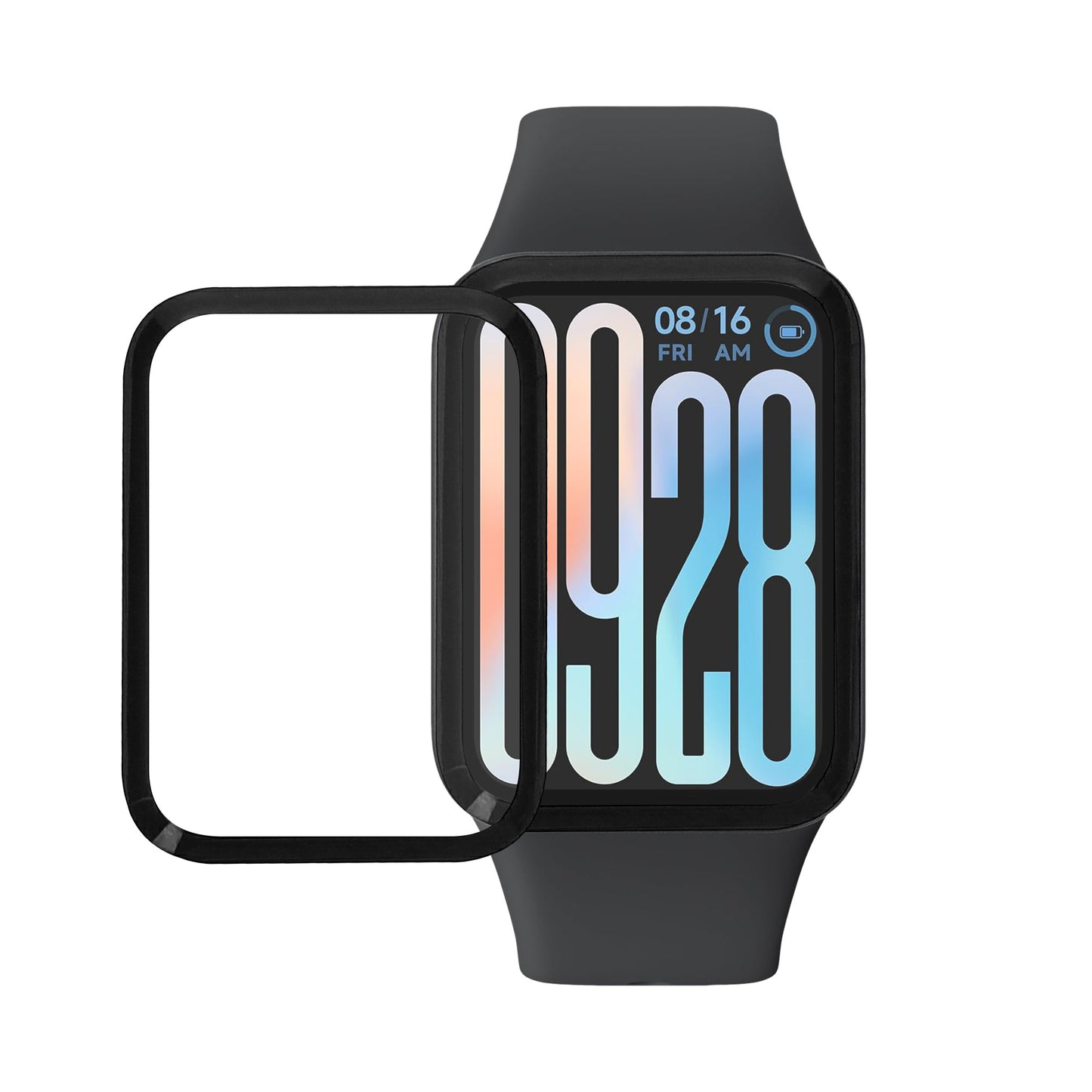kwmobile 2x Transparente Displayschutzfolie kompatibel mit Xiaomi Smart Band 9 Pro Folie - Schutzfolie für Fitness Tracker - robuster Displayschutz Transparent  