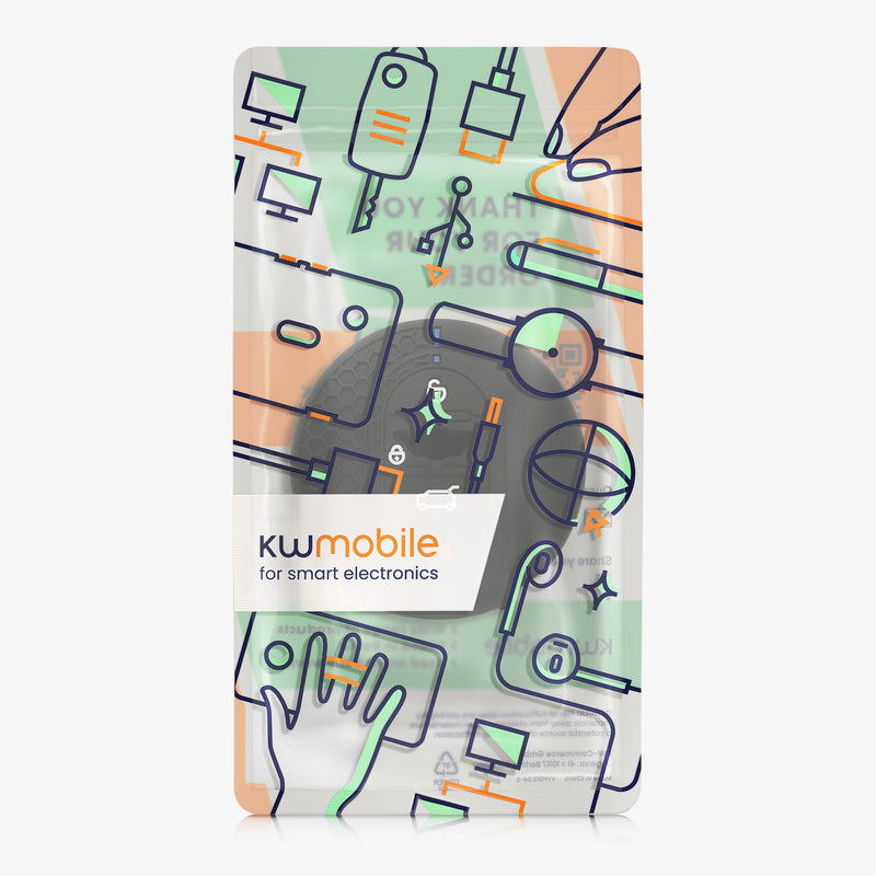kwmobile Autoschlüssel Schutzhülle kompatibel mit Mini 3-Tasten Smart Key Autoschlüssel Hülle