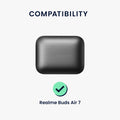 kwmobile Hülle kompatibel mit Realme Buds Air 7 Kopfhörer