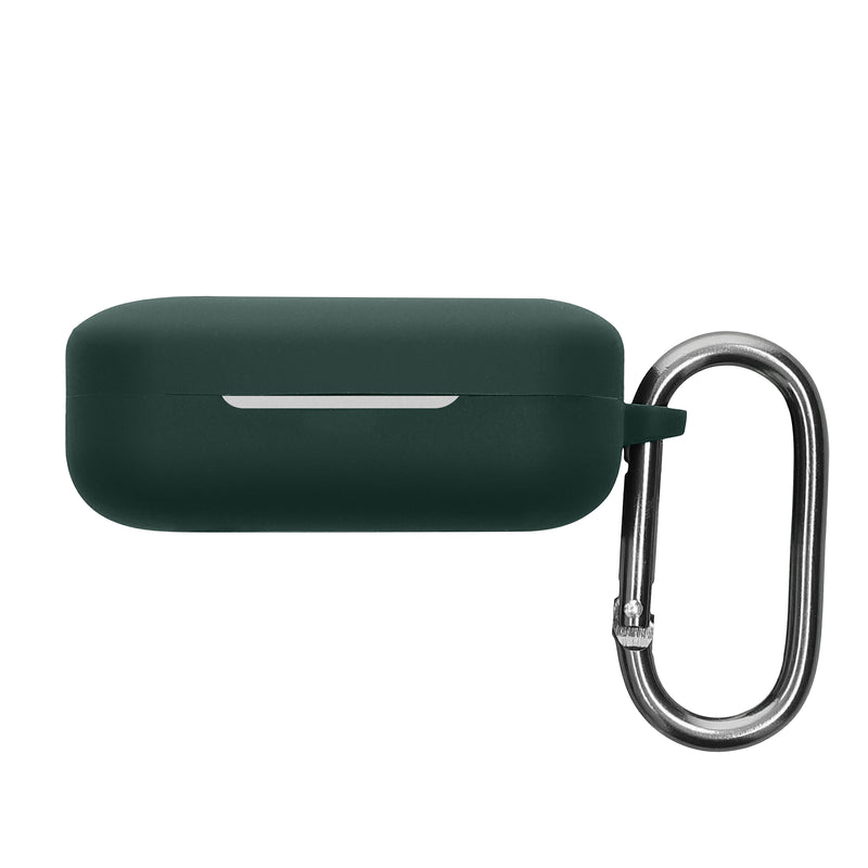 kwmobile Hülle kompatibel mit Realme Buds Air 7 Kopfhörer - Silikon Schutzhülle Etui Case Cover Schoner in Dunkelgrün Dunkelgrün  