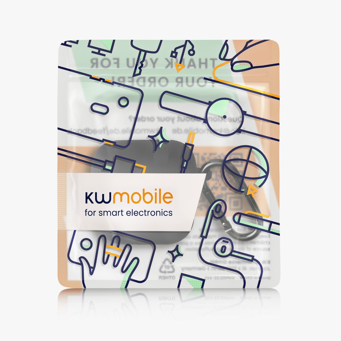 kwmobile Hülle kompatibel mit Sennheiser ACCENTUM Open Hülle - Kopfhörer Case - TPU Silikon Cover - Schutzhülle