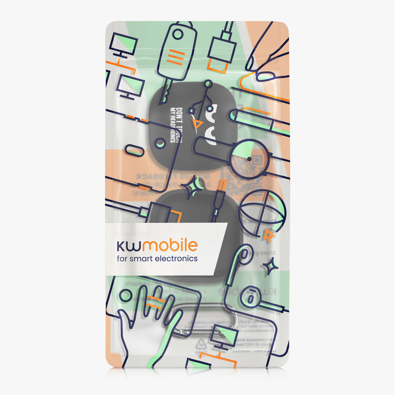 Silikon Hülle für Anker Soundcore Liberty 5 Don't touch my Headphones Design