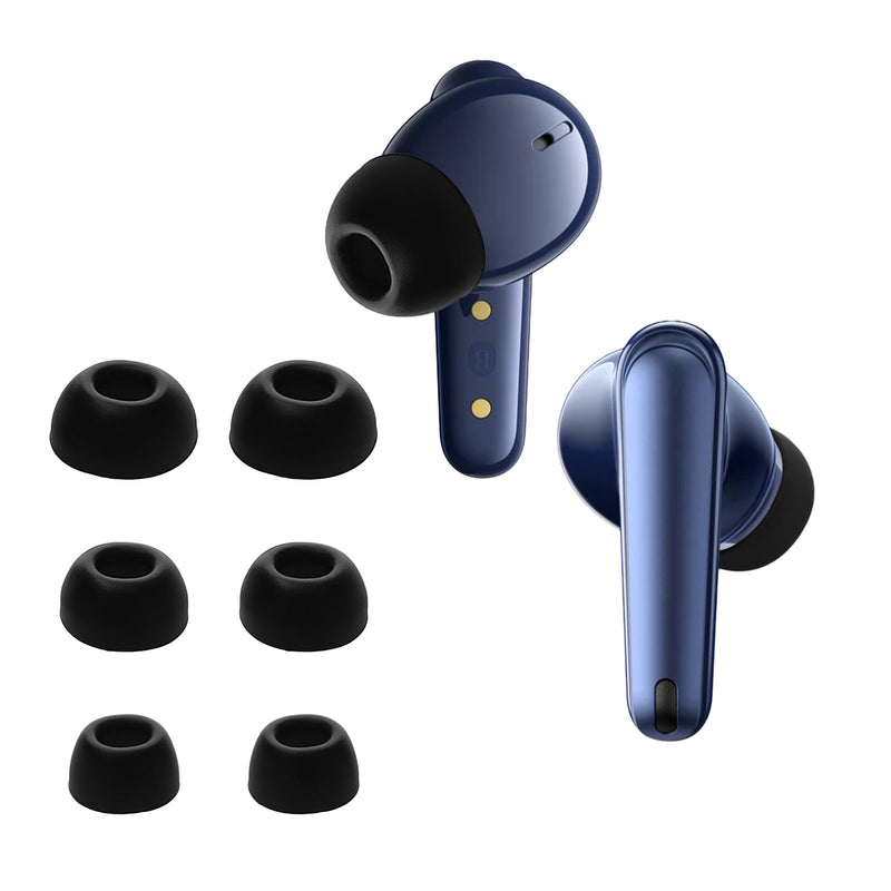kwmobile 6x Polster kompatibel mit Anker Soundcore Liberty 4 NC - 3 Größen - Silikon Ohrstöpsel In-Ear Kopfhörer Schwarz  