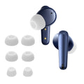 kwmobile 6x Polster kompatibel mit Anker Soundcore Liberty 4 NC - 3 Größen - Silikon Ohrstöpsel In-Ear Kopfhörer Weiß  