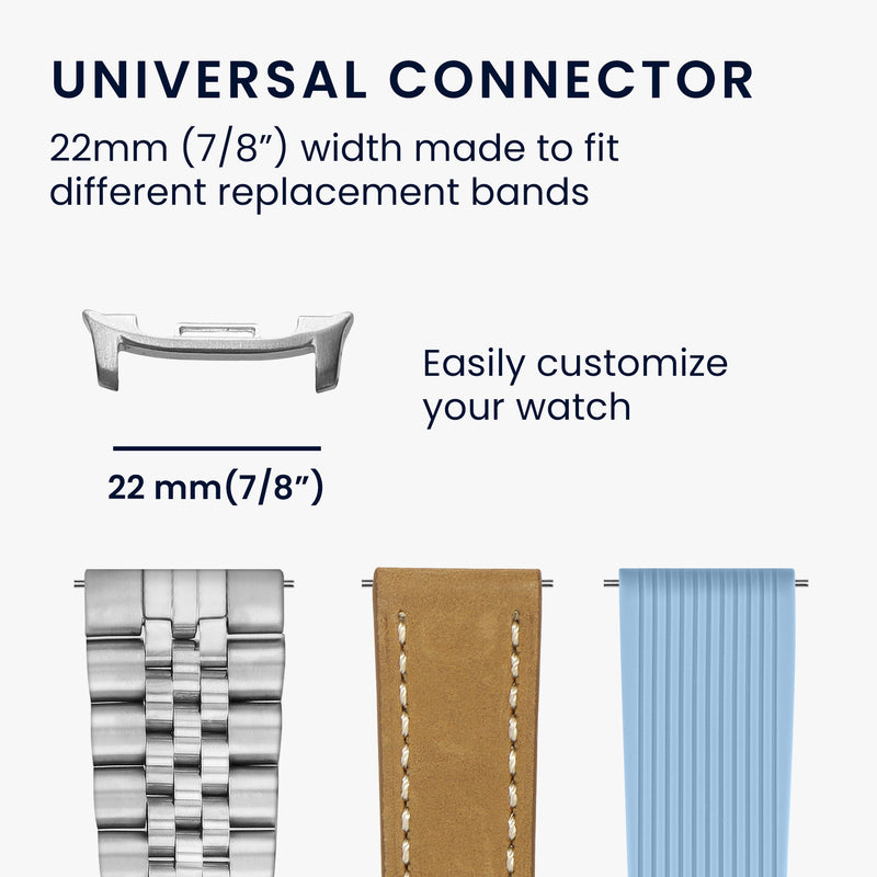 22mm Metall Adapter Set für Uhrenarmbänder