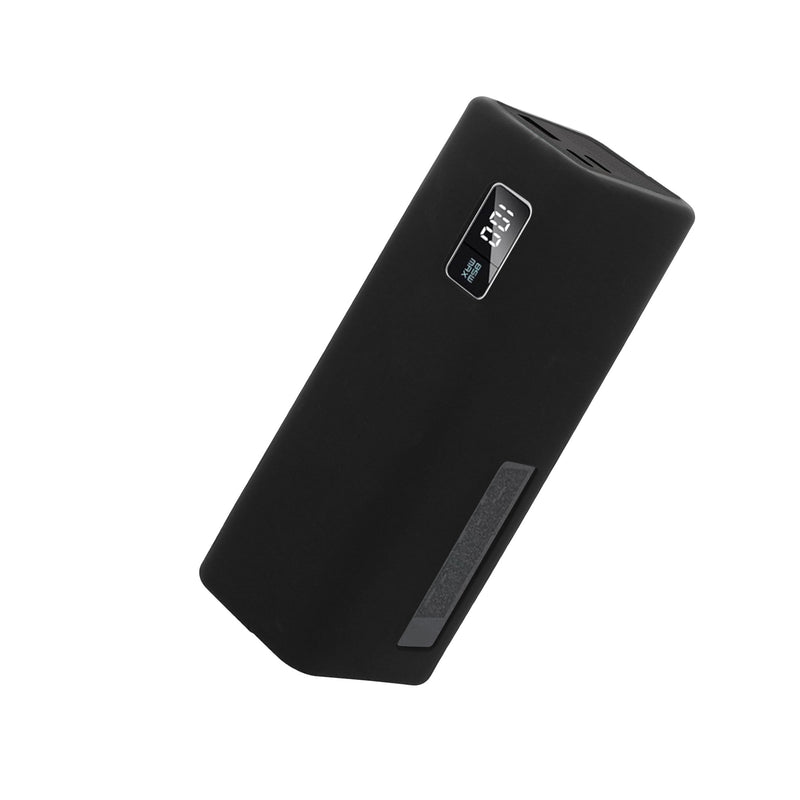 kwmobile Silikon Hülle für CUKTECH Power Bank 20000mAh (PB200) Case - Powerbank Hülle für unterwegs - Tasche für Power Bank - Schwarz Schwarz  