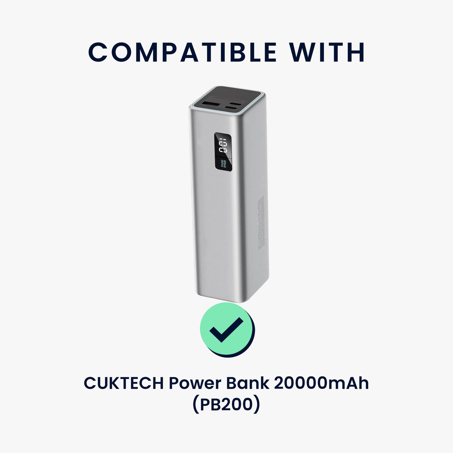 kwmobile Hülle für CUKTECH Power Bank 20000mAh (PB200) Case - Powerbank Hülle für unterwegs - Tasche für Power Bank