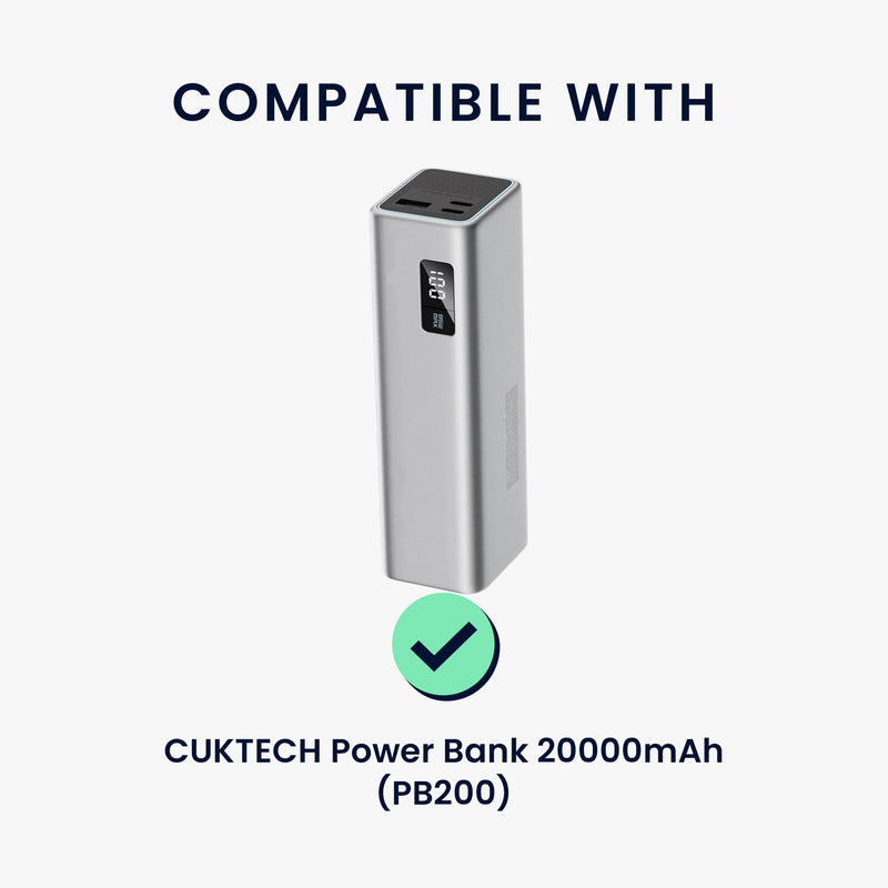 kwmobile Hülle für CUKTECH Power Bank 20000mAh (PB200) Case - Powerbank Hülle für unterwegs - Tasche für Power Bank