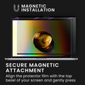 kwmobile Sichtschutzfolie für Apple MacBook Pro 16" (2019) A2141 Folie - Blickschutzfolie Privacy Screen - Laptop Folie magnetisch - Anti Spy Folie - Laptop Schutz