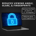 kwmobile Sichtschutzfolie für Apple MacBook Pro 16" (2019) A2141 Folie - Blickschutzfolie Privacy Screen - Laptop Folie magnetisch - Anti Spy Folie - Laptop Schutz