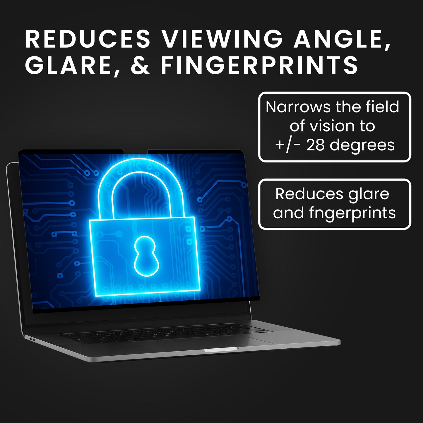 kwmobile Sichtschutzfolie für Apple MacBook Pro 16" (2019) A2141 Folie - Blickschutzfolie Privacy Screen - Laptop Folie magnetisch - Anti Spy Folie - Laptop Schutz