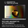 kwmobile Sichtschutzfolie für Apple Macbook Air 15 M4 2025 A3241 Folie Blickschutzfolie Privacy Screen Laptop Folie magnetisch Anti Spy Folie Laptop Schutz