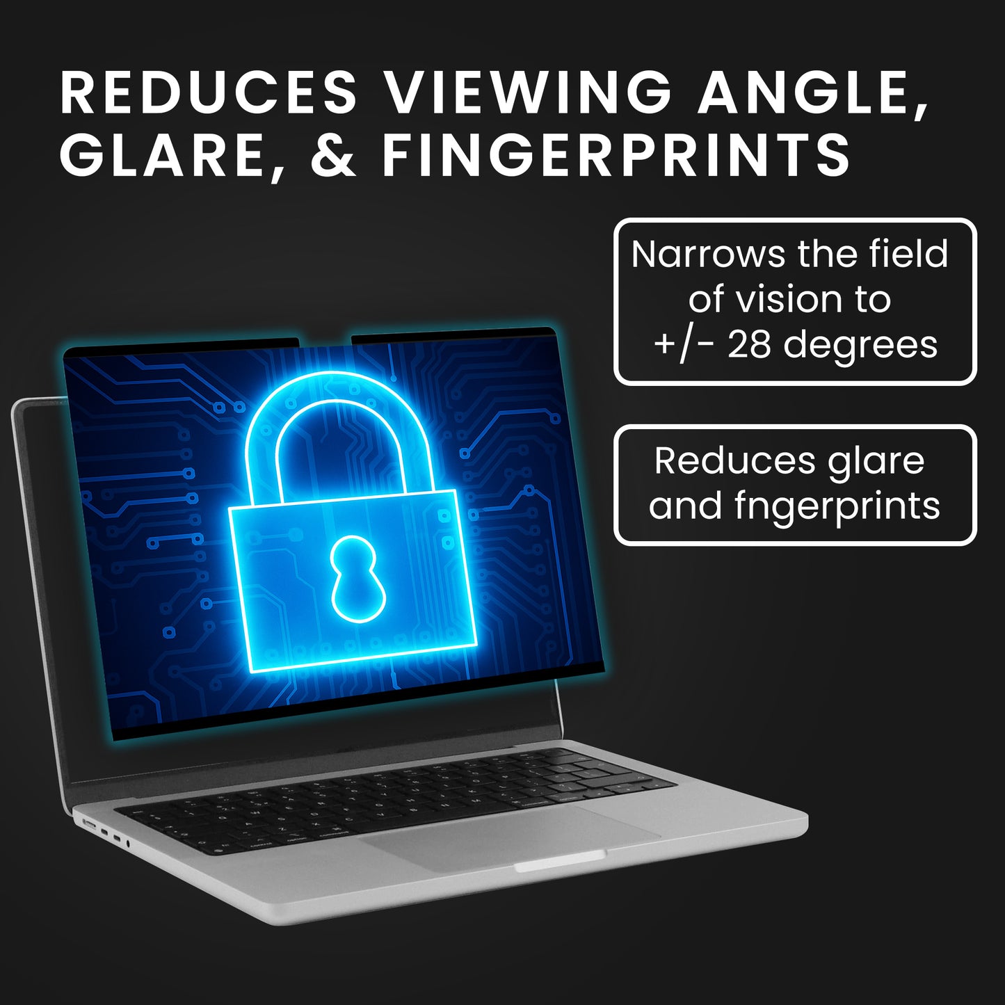 kwmobile Sichtschutzfolie für Apple Macbook Air 15 M4 2025 A3241 Folie Blickschutzfolie Privacy Screen Laptop Folie magnetisch Anti Spy Folie Laptop Schutz