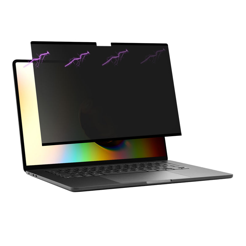 kwmobile Sichtschutzfolie für Apple Macbook Air 13 M4 2025 A3240 Folie - Blickschutzfolie Privacy Screen - Laptop Folie magnetisch - Anti Spy Folie - Laptop Schutz