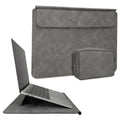 kwmobile Hülle für Apple Macbook 13" 14" 15" Laptop / Notebook / Ideapad Case - Cover mit Standfunktion und extra Tasche - Schutzhülle