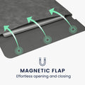 kwmobile Hülle für Apple Macbook 13" 14" 15" Laptop / Notebook / Ideapad Case - Cover mit Standfunktion und extra Tasche - Schutzhülle