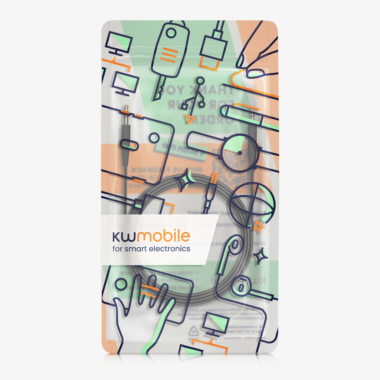 kwmobile Kopfhörerkabel für Bose 700 / NC700 / QuietComfort QC25 / QC35 II / QC35 / QC45 / OE2 - 3,5 mm Ersatz Kabel 100 cm - 3.5mm Klinke Kabel