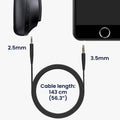 kwmobile Kopfhörerkabel für Bose 700 / NC700 / QuietComfort QC25 / QC35 II / QC35 / QC45 / OE2 - 3,5 mm Ersatz Kabel 100 cm - 3.5mm Klinke Kabel