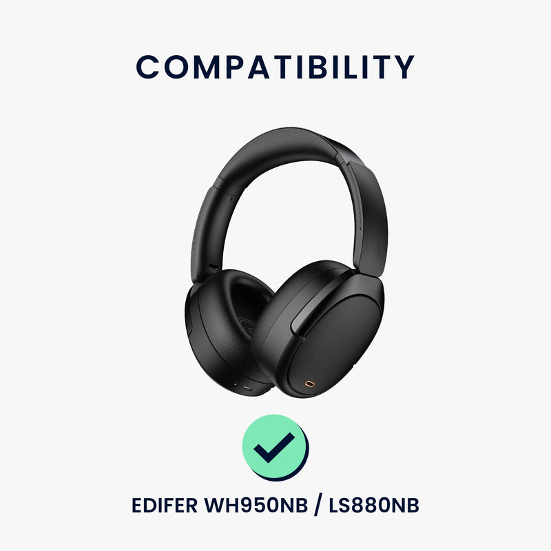 kwmobile Ohr Polster für EDIFER WH950NB / LS880NB Ohrpolster Ersatz Kopfhörer Ersatzteile Over Ear Headphones
