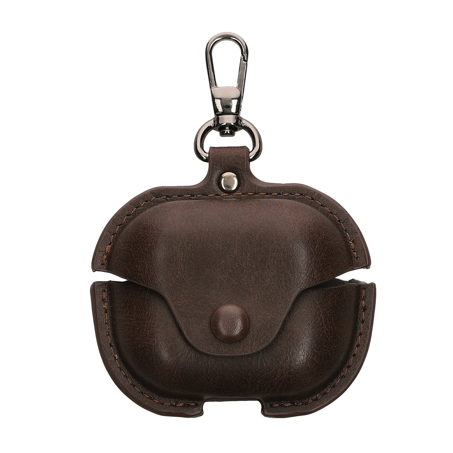 kwmobile Kunstleder Hülle kompatibel mit Samsung Galaxy Buds 3 / Galaxy Buds 3 Pro - Schutzhülle Etui Case Cover in Dunkelbraun Dunkelbraun  