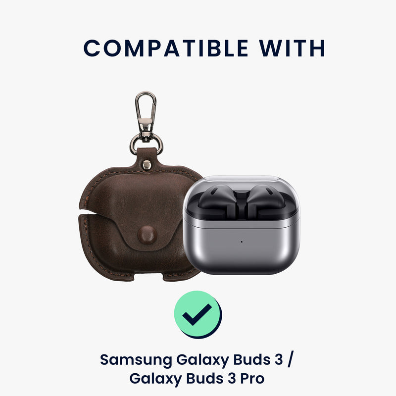 Kunstleder Hülle für Samsung Galaxy Buds 3 / Galaxy Buds 3 Pro Kopfhörer