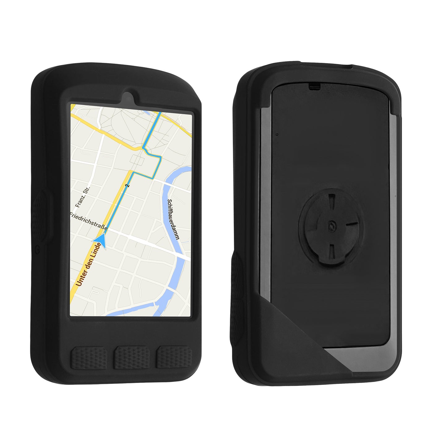 kwmobile Hülle kompatibel mit Wahoo ELEMNT ACE - Silikon GPS Fahrrad Case Schutzhülle Schwarz  