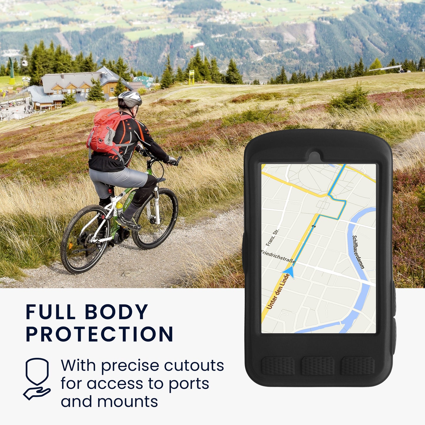 kwmobile Hülle kompatibel mit Wahoo ELEMNT ACE GPS Fahrrad Case Schutzhülle