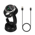 kwmobile USB Ladegerät kompatibel mit Amazfit Bip 6 / Amazfit Active 2 (A2437) / Active 2 Square (A2434) - USB Kabel Charger Stand - Smart Watch Ladestation - Ladekabel mit Standfunktion in Schwarz Schwarz  