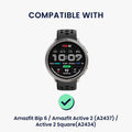 kwmobile USB Ladegerät kompatibel mit Amazfit Bip 6 / Amazfit Active 2 (A2437) / Active 2 Square (A2434) - USB Kabel Charger Stand - Smart Watch Ladestation - Ladekabel mit Standfunktion