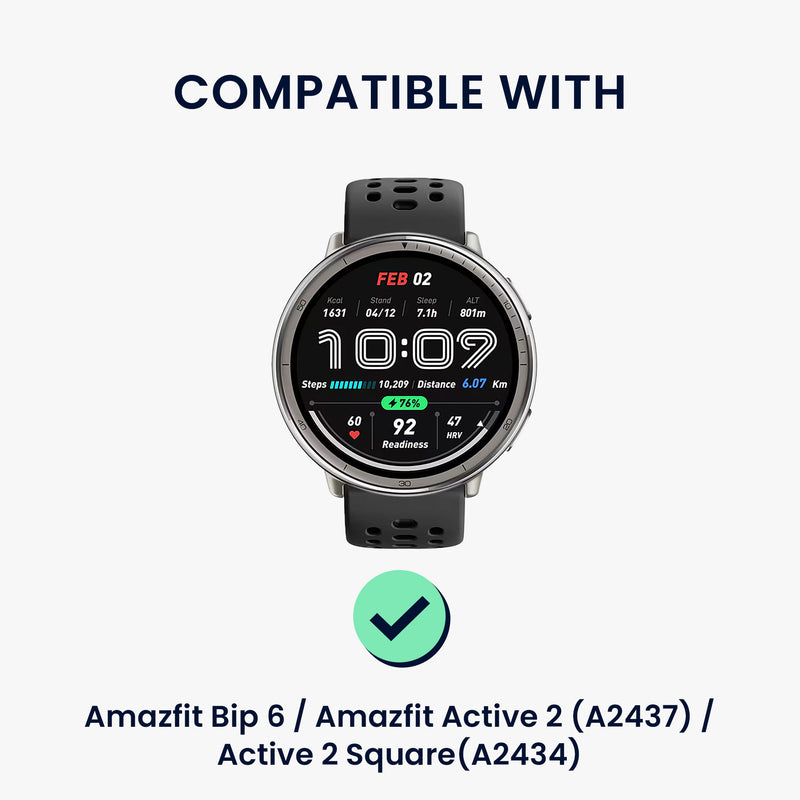 kwmobile USB Ladegerät kompatibel mit Amazfit Bip 6 / Amazfit Active 2 (A2437) / Active 2 Square (A2434) - USB Kabel Charger Stand - Smart Watch Ladestation - Ladekabel mit Standfunktion