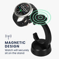 kwmobile USB Ladegerät kompatibel mit Amazfit Bip 6 / Amazfit Active 2 (A2437) / Active 2 Square (A2434) - USB Kabel Charger Stand - Smart Watch Ladestation - Ladekabel mit Standfunktion