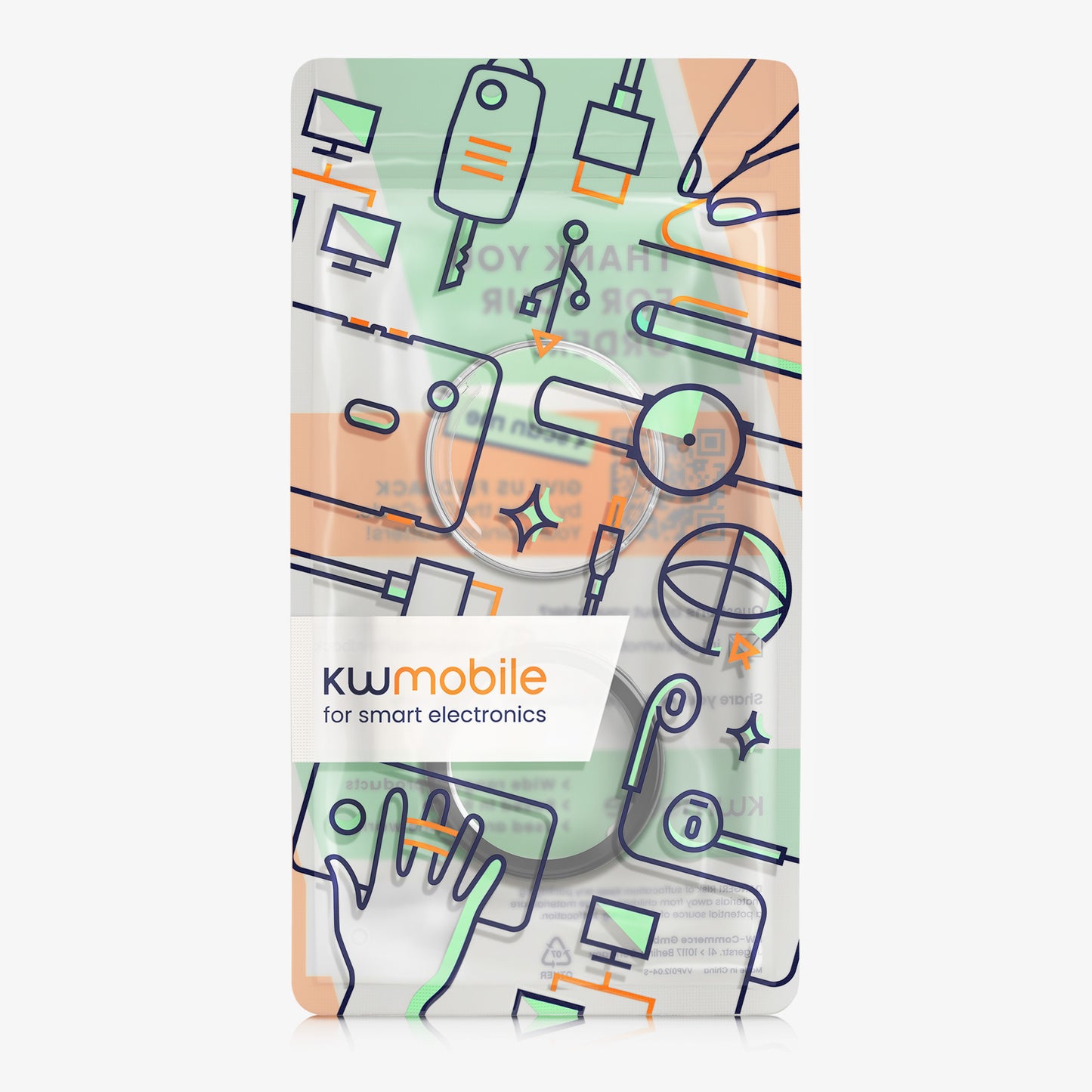 kwmobile Schutzhülle für Xiaomi Watch S4 41mm Fullbody Display Cover Set