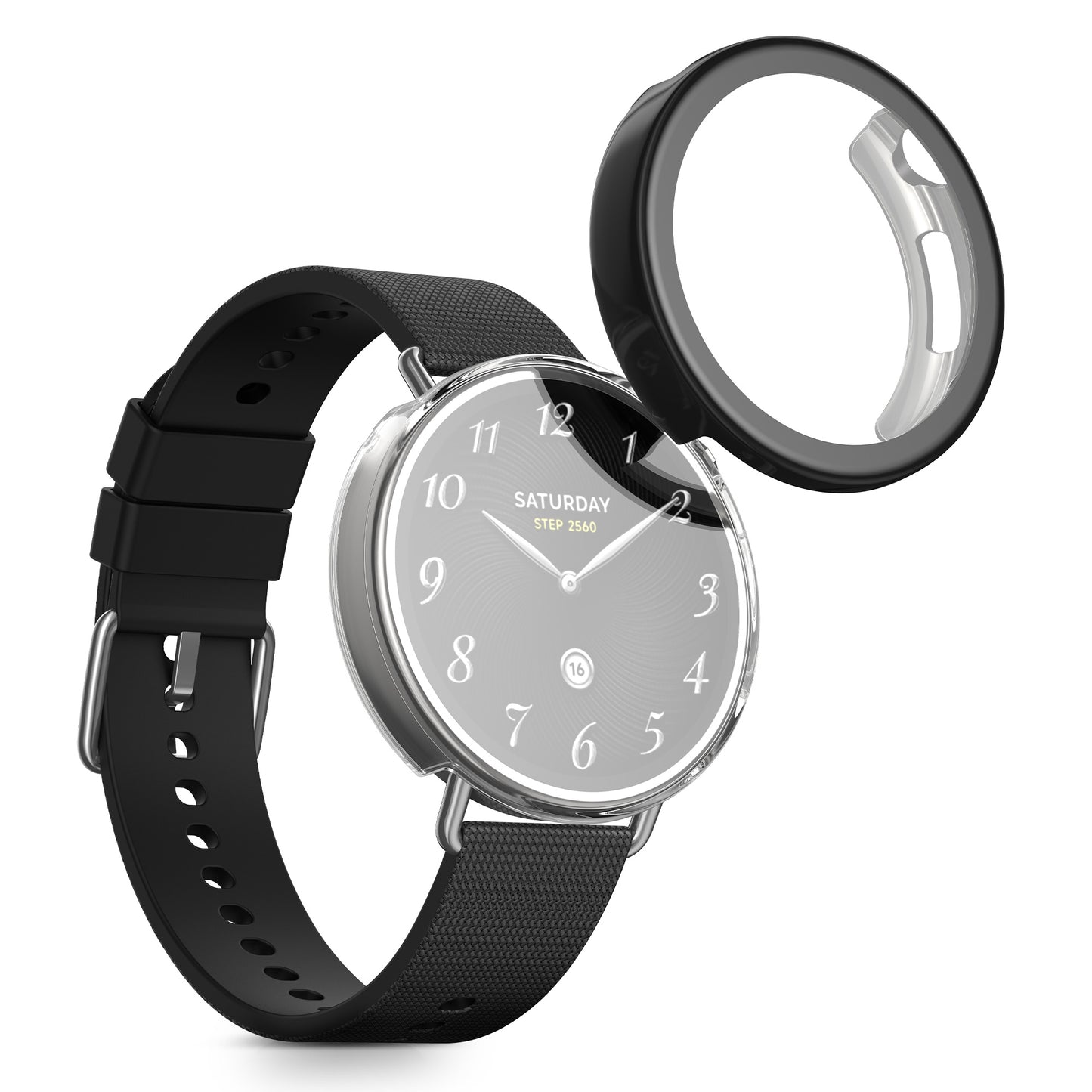 kwmobile Schutzhülle für Xiaomi Watch S4 41mm Fullbody Display Cover Set