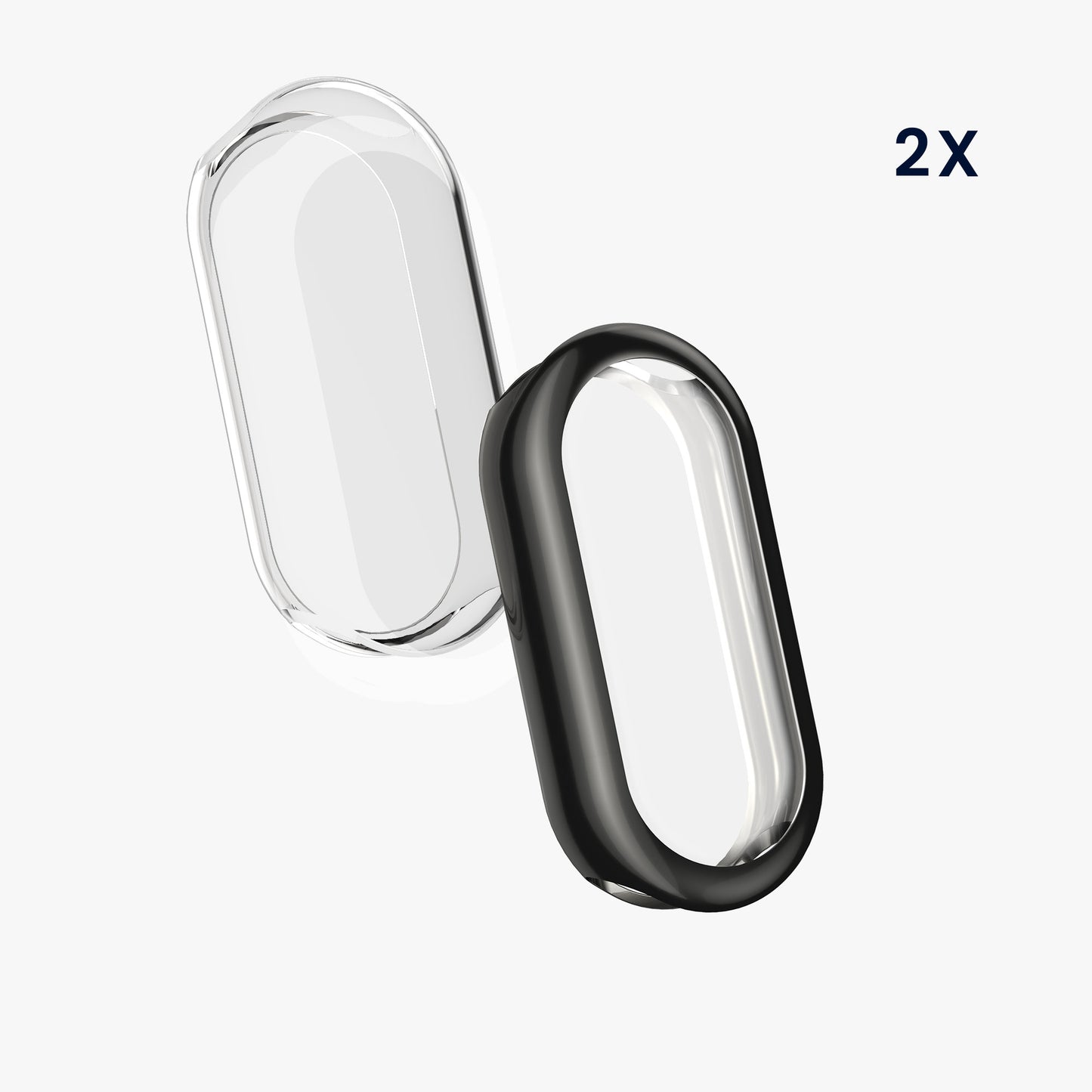 kwmobile Schutzhülle für Xiaomi Mi Band 10 / Smart Band 10 Fullbody Display Cover Set
