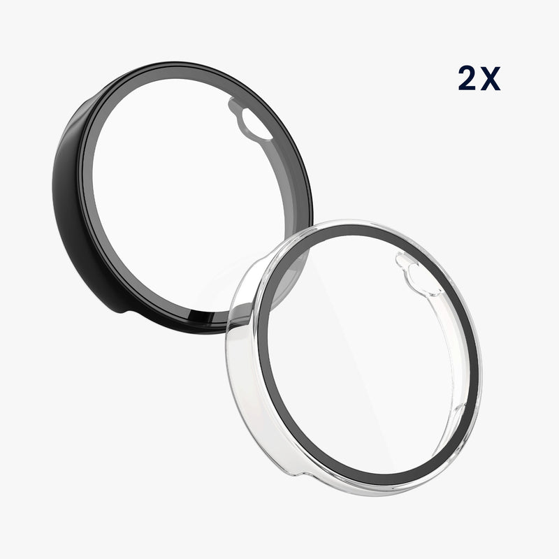 kwmobile Glas Hülle für Xiaomi Watch S4 41mm Schutzhülle Fullbody Fitnesstracker Case Set
