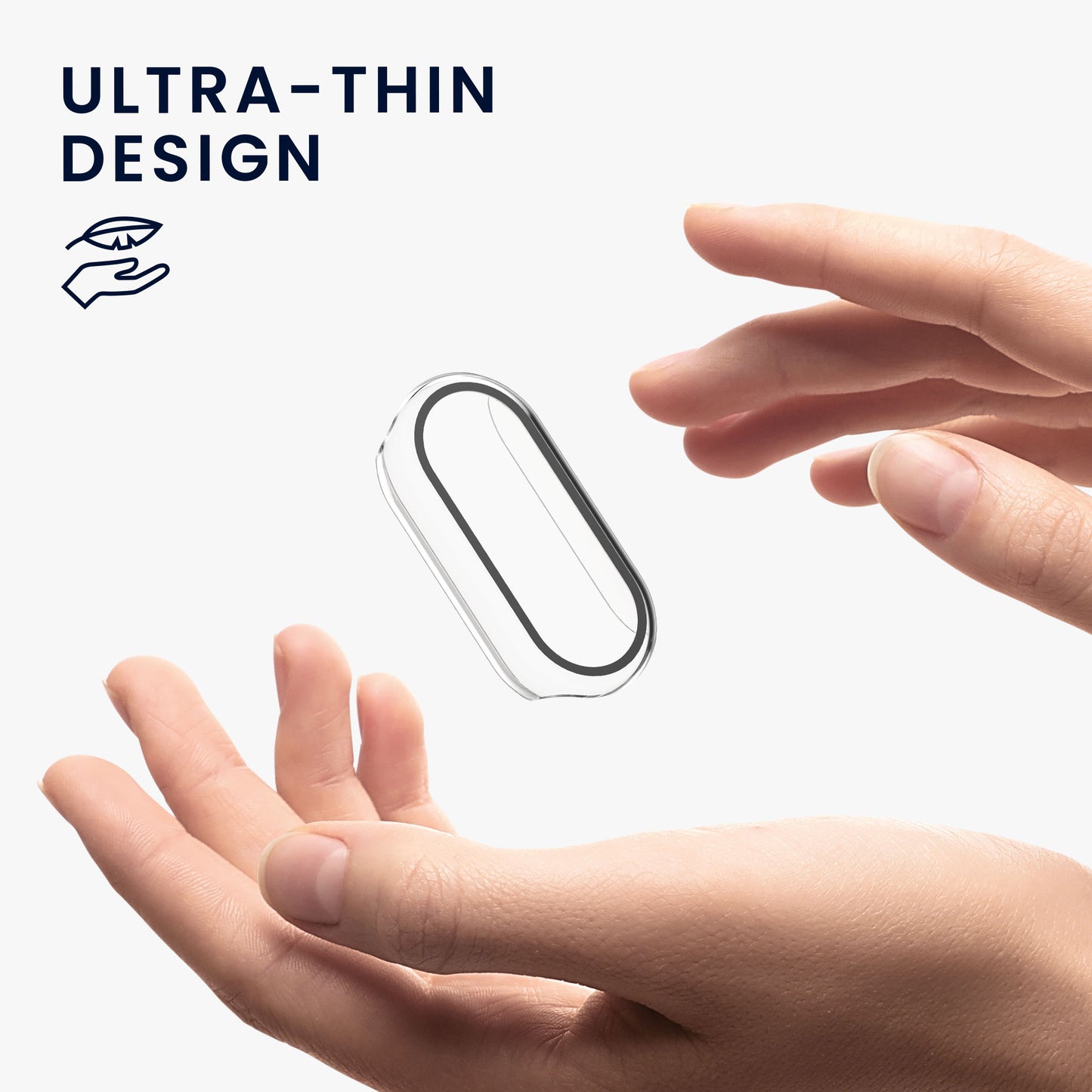 kwmobile Glas Hülle für Xiaomi Mi Band 10 Schutzhülle Fullbody Fitnesstracker Case Set