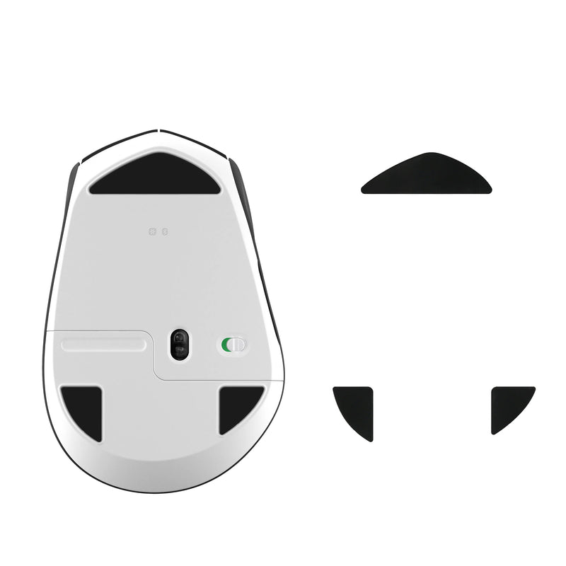 kwmobile Mouse Feet Sticker kompatibel mit Logitech M720 Triathlon Ersatz Glider - Mausfüße passgenau - Maus Glides in Schwarz Schwarz  