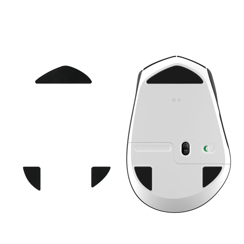kwmobile Mouse Feet Sticker kompatibel mit Logitech M720 Triathlon Ersatz Glider Mausfüße passgenau Maus Glides