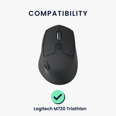 kwmobile Mouse Feet Sticker kompatibel mit Logitech M720 Triathlon Ersatz Glider Mausfüße passgenau Maus Glides