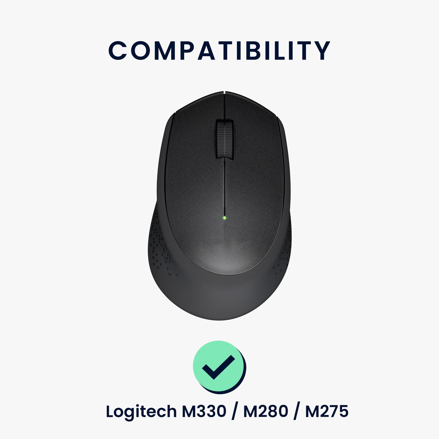 kwmobile Mouse Feet Sticker kompatibel mit Logitech M330 / M280 / M275 Ersatz Glider Mausfüße passgenau Maus Glides