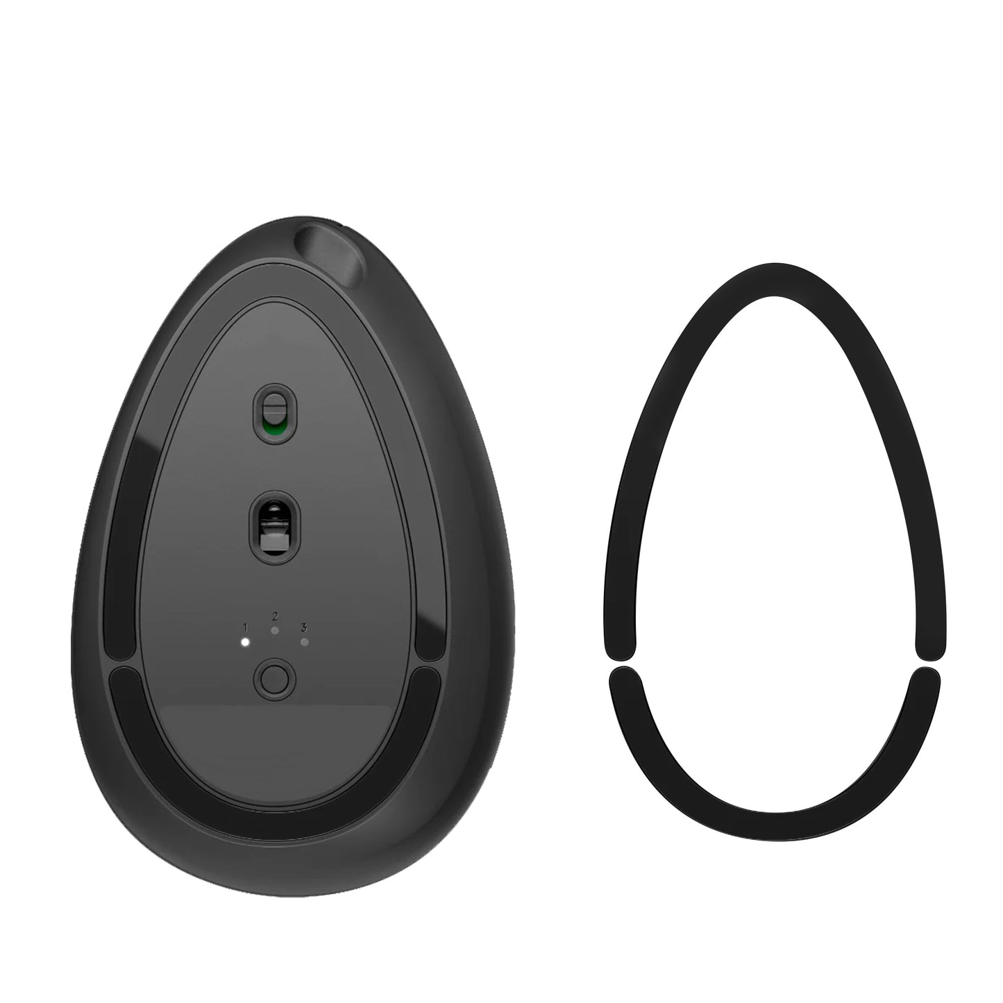 kwmobile Mouse Feet Sticker kompatibel mit Logitech MX Vertical Ersatz Glider - Mausfüße passgenau - Maus Glides in Schwarz Schwarz  