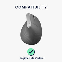 kwmobile Mouse Feet Sticker kompatibel mit Logitech MX Vertical Ersatz Glider Mausfüße passgenau Maus Glides - Schwarz