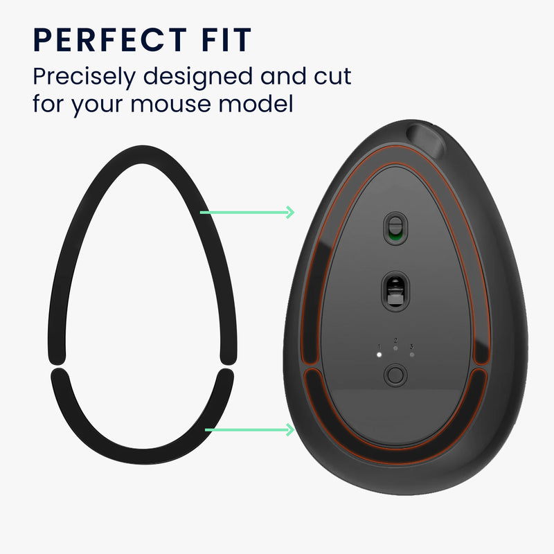 kwmobile Mouse Feet Sticker kompatibel mit Logitech MX Vertical Ersatz Glider Mausfüße passgenau Maus Glides