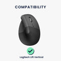 kwmobile Mouse Feet Sticker kompatibel mit Logitech Lift Vertical Ersatz Glider - Mausfüße passgenau - Maus Glides